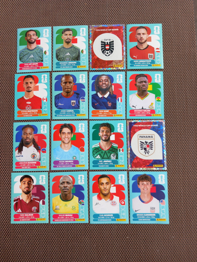 Panini FIFA World Cup 2026 tarrat 0,25 € kpl