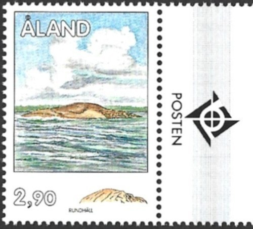 Ål 1994 Yleismerkit 2,90 mk välilöpari logo ** LaPe 081