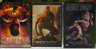 DVD 2kpl Riddick- leffoja +1 ilmainen   suom.tekstit