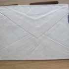 Kuori Kaskisesta Tanskaan 1932 x malli 30 2 mk violetit merk - pikkukuva 3