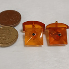 Vintage Meripihka kalvosinnapit Baltic Amber Itämeren meripi - pikkukuva 4