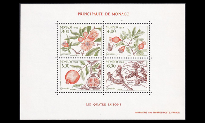 Monaco 1907-10BL42 ** Neljä vuodenaikaa luonto (1989)