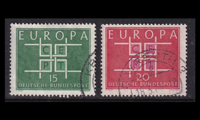 Saksa 406-7 o Europa (1963)