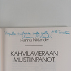 Hannu Niklander : Kahvilavieraan muistiinpanot (signeerat... - pikkukuva 3