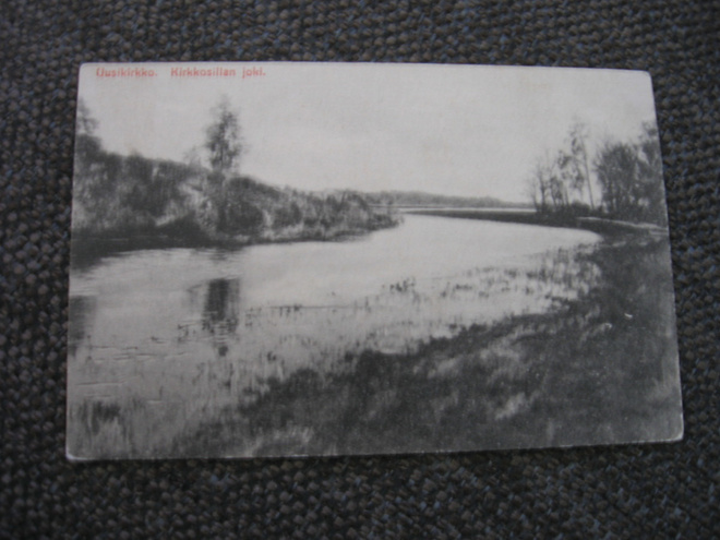 Uusikirkko. Kirkkosillanjoki. Kulk. v.1916