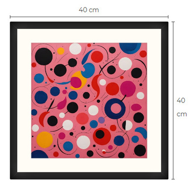 Uusi uniikki abstrakti art print taulu 40 cm x 40 cm