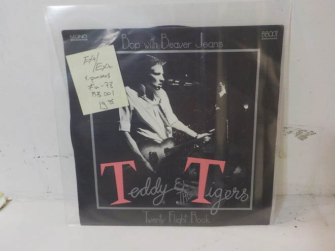TEDDY & THE TIGERS - BOP WITH BEAVER JEANS EX+/EX+ 7'' +