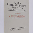 Eino Kaila : Die perzeptuellen und konzeptuellen Komponen... - pikkukuva 1
