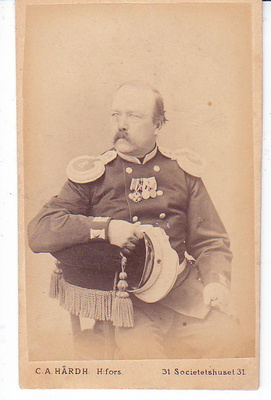 CDV Valokuva Venäjä Suomalainen Upseeri 1870-l UPEAT Merkit