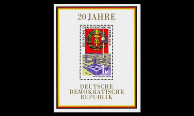 DDR 1507BL28 ** DDR 20 vuotta (1969)