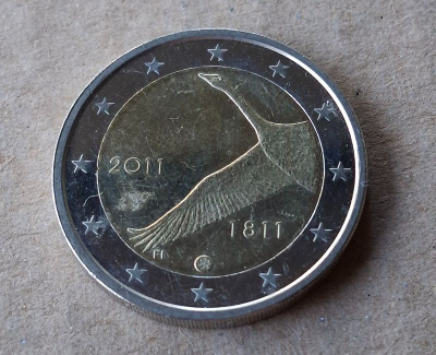 Suomi 2 € Suomen pankki 200 vuotta juhlaraha