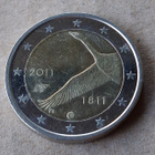 Suomi 2 € Suomen pankki 200 vuotta juhlaraha - pikkukuva 1