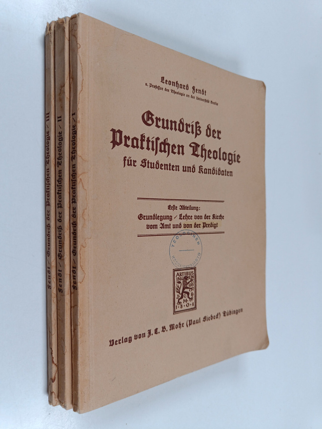 Leonhard Fendt : Grundriss der praktischen Theologie fur ...