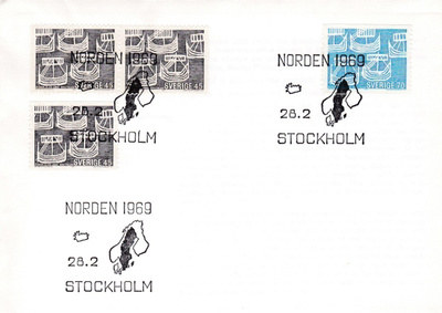 RUOTSI 1969 - Fa 649/50 FDC KUORI - 1