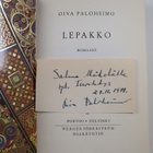 Oiva Paloheimo : Lepakko (signeerattu, tekijän omiste) - pikkukuva 3