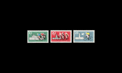 DDR 886-8 ** Pyöräily (1962)