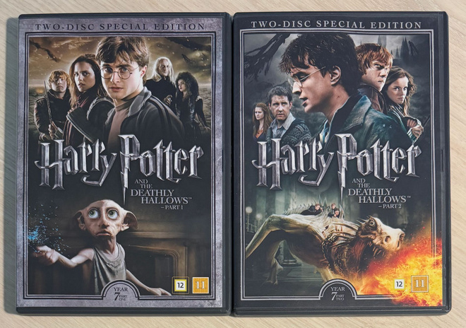 Harry Potter ja kuoleman varjelukset, osat 1&2 (4DVD)
