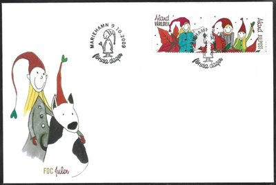FDC Åland 2009  Joulu  LaPe ÅL 314-315