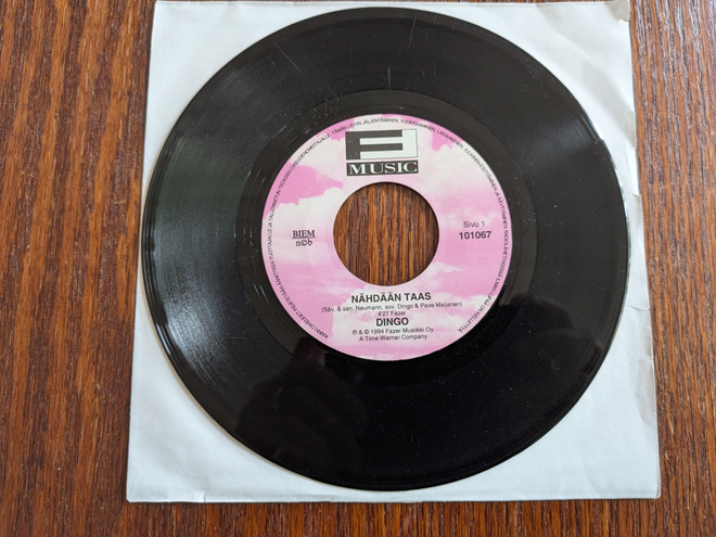 Dingo – Nähdään taas / Ruma ankanpoika 7" single 1994
