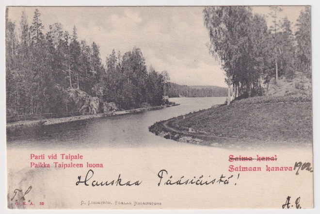 Saimaan kanava: Paikka Taipaleen luona
