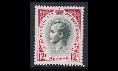 Monaco 508 ** Käyttösarja Rainier III 12 Fr (1955)