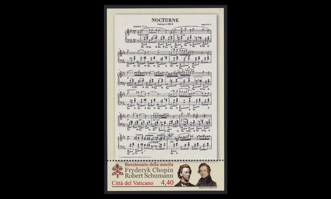 Vatikaani 1679BL34 ** Säveltäjät Chopin ja Schumann (2010