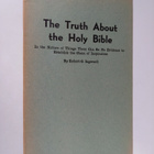 Robert G. Ingersoll : The Truth About the Holy Bible : in... - pikkukuva 1