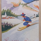 Etel Raivio: Mäenlaskua tunturimaisemassa, Uusi Vuosi 1936 - pikkukuva 1