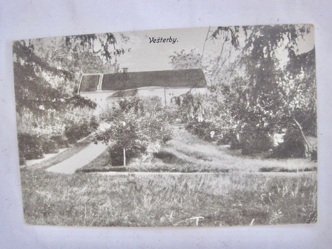 VANHA Postikortti Siuntio Vesterby 1940-l
