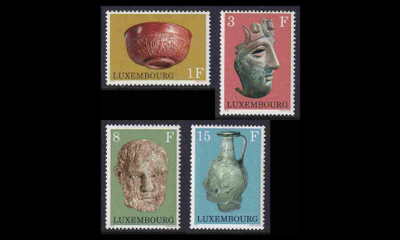 Luxemburg 842-5 ** Arkeologisia löytöjä (1972)