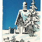 Joulukirkko, kohopintakortti - kulk. 1929 - pikkukuva 1