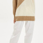 De facto rento colourblock neule pusero beige M ( L) - pikkukuva 1