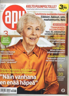 Apu n:o 13 2019 Tellervo Koivisto. Samae Koskinen. Toini Lai