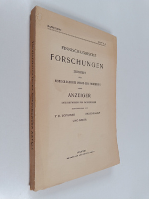 Y. H. Toivonen : Finnisch-Ugrische Forschungen Zeitschrif...