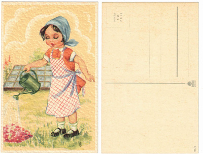 Vanha kortti, KUVATAIDE 183/8, M. Trygg