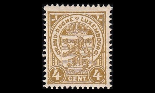 Luxemburg 86 * Käyttösarja vaakuna 4 C (1907)