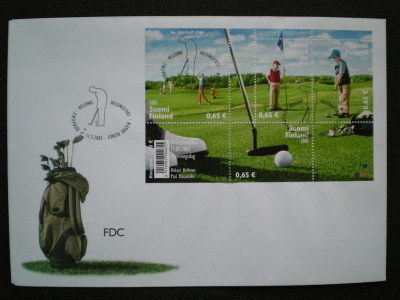 FDC Golf 0,65 € 11.5.2005 - LaPe BL37