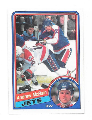 1984-85 OPC #343 Andrew McBain Winnipeg Jets