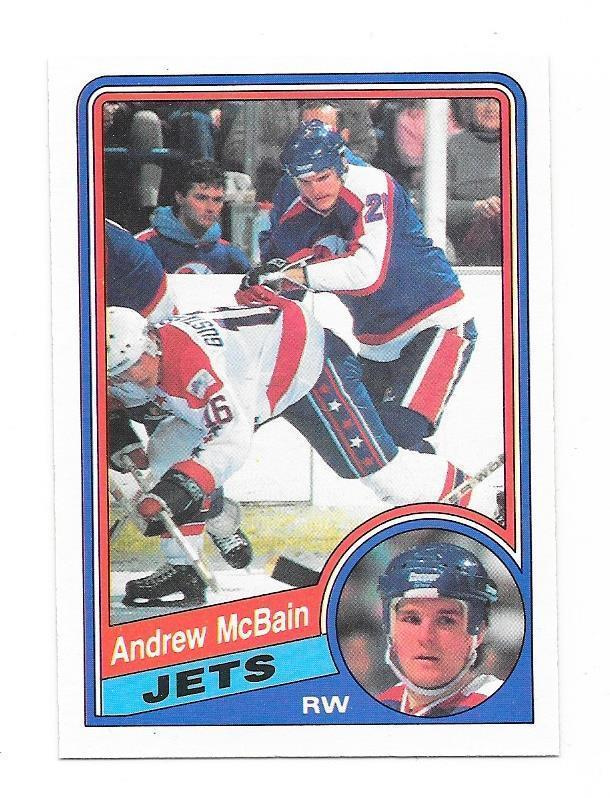 1984-85 OPC #343 Andrew McBain Winnipeg Jets