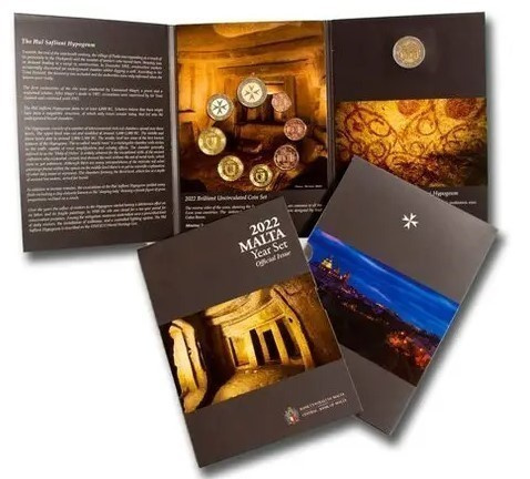 Malta rahasarja 2022 1c-2€ plus 2e Hypogeum