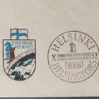 Shakkiolympialaiset -merkki FDC-kuorella 1952, kulkenut - pikkukuva 2