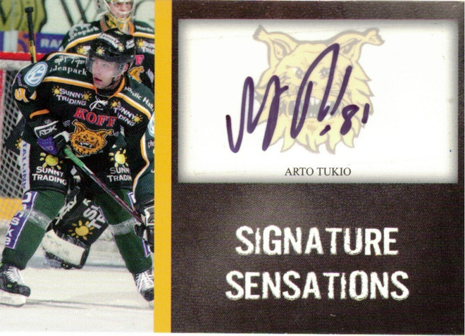 2007-08 Cardset ARTO TUKIO Ilves Signature Sensations