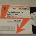 Mott the Hoople the golden age of rock'n'roll 7 45 saksa'74 - pikkukuva 1