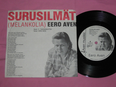 7" EERO AVEN - Surusilmät - single 1985 MINT-