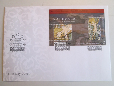 FDC ENSIPÄIVÄKUORI KALEVALA 26.3.2004 2 KPL 0.65 €
