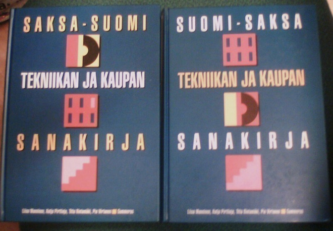 Tekniikan ja kaupan sanakirjat: Suomi-Saksa + Saksa-Suomi