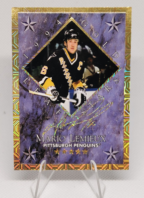 1994-95 Gold Leaf Stars Mario Lemieux/Eric Lindros /10000
