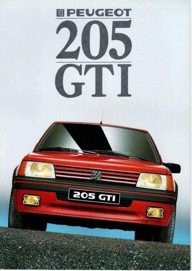 Peugeot 205 GTI -esite, 1988