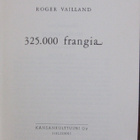 Roger Vailland: 325.000 frangia, Kansankulttuuri 1956. 190 s - pikkukuva 2
