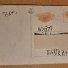 kukkakortti, kukkia,kellot, vanha kulkenut käsipostissa - pikkukuva 2